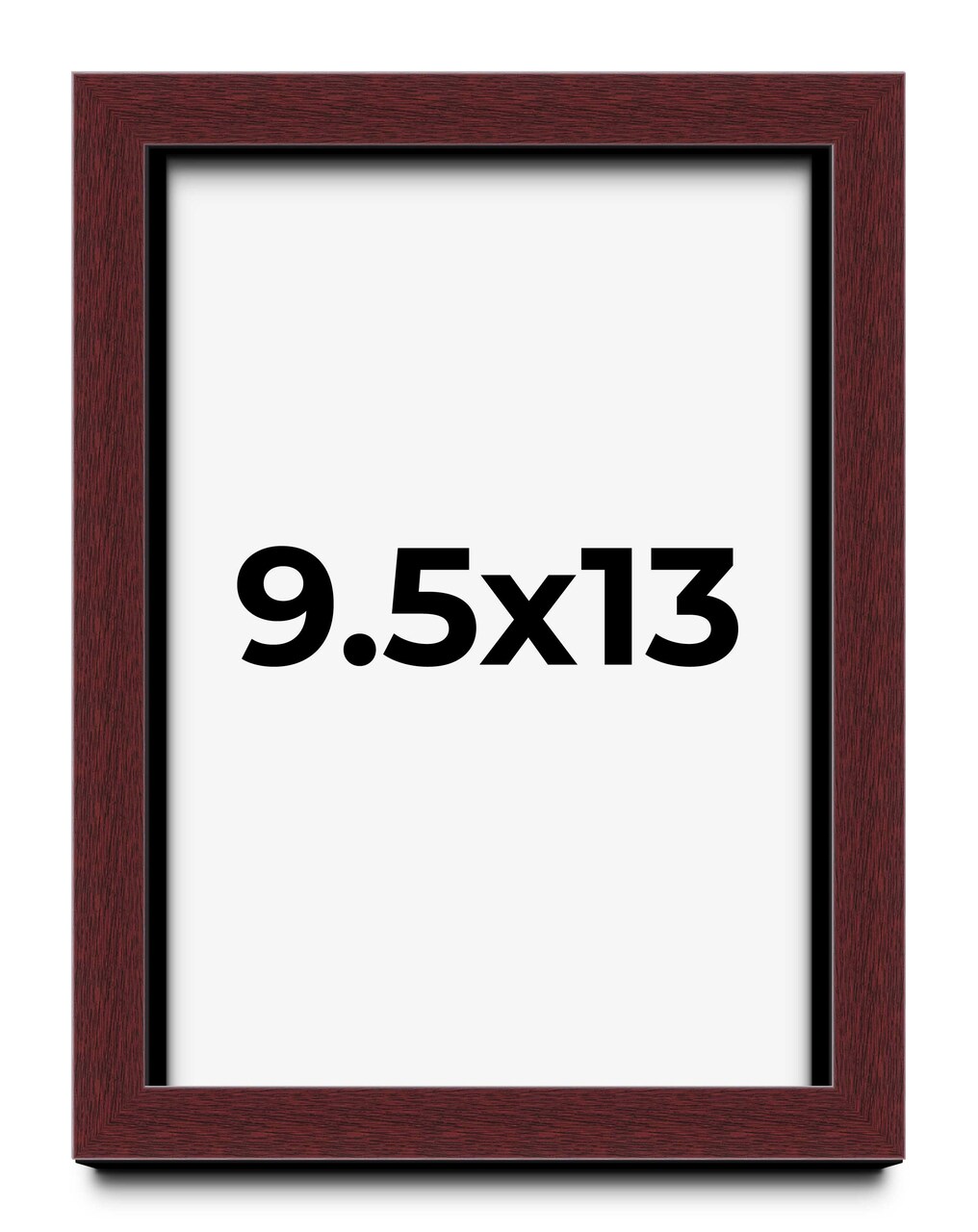 Photo Size Shadow Box 1.5" Depth Brown Picture Frame - UV Acrylic, Backing, Hanging Hardware